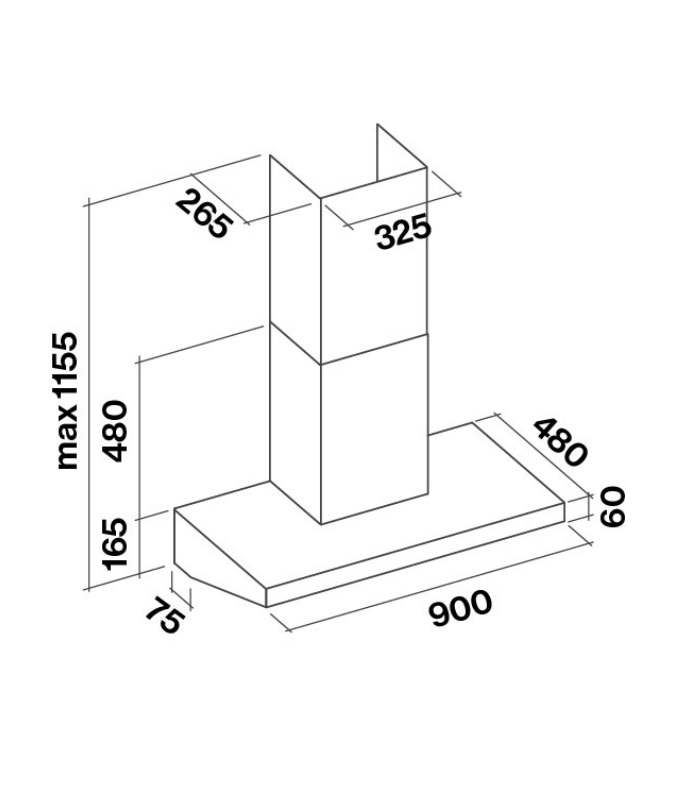 Витяжка Falmec MARTE PRO 90 Inox - изображение 2