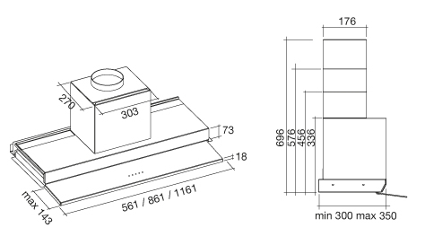 Вытяжка Falmec MOVE 90 White - изображение 6
