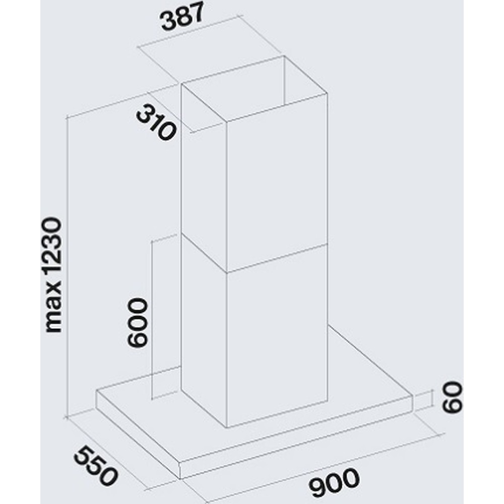 Вытяжка Falmec PLANE Plus NRS Isola 90 Stainless steel (800) - изображение 3