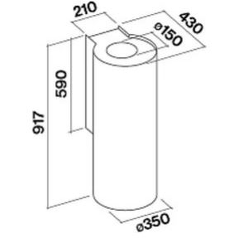 Витяжка Falmec POLAR EVO Gold 35 - изображение 2