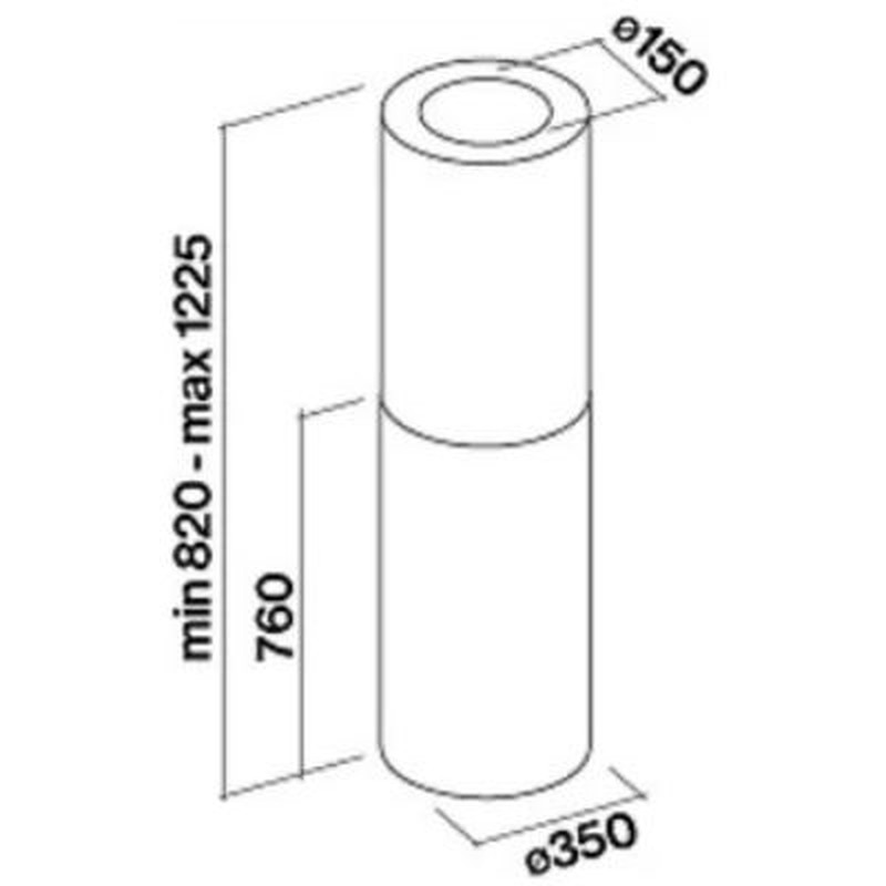 Витяжка Falmec POLAR EVO White 35 isola - изображение 3