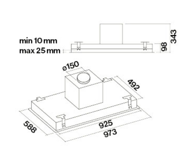 Витяжка Falmec SIRIO EVO 90 - изображение 4