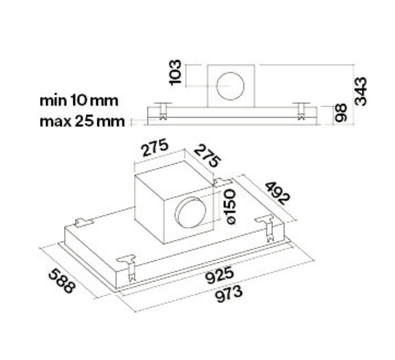 Витяжка Falmec SIRIO EVO 90 - изображение 3