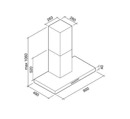 Витяжка Falmec STREAM 90 Inox (800) - изображение 3