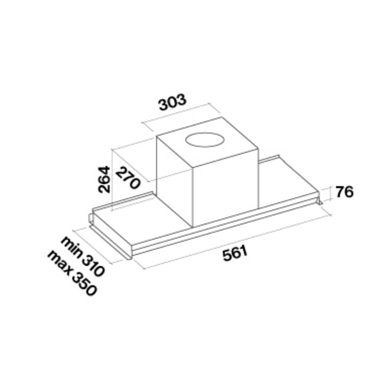 Витяжка Falmec VIRGOLA EVOLUTION 60 E.P. BLACK - изображение 3