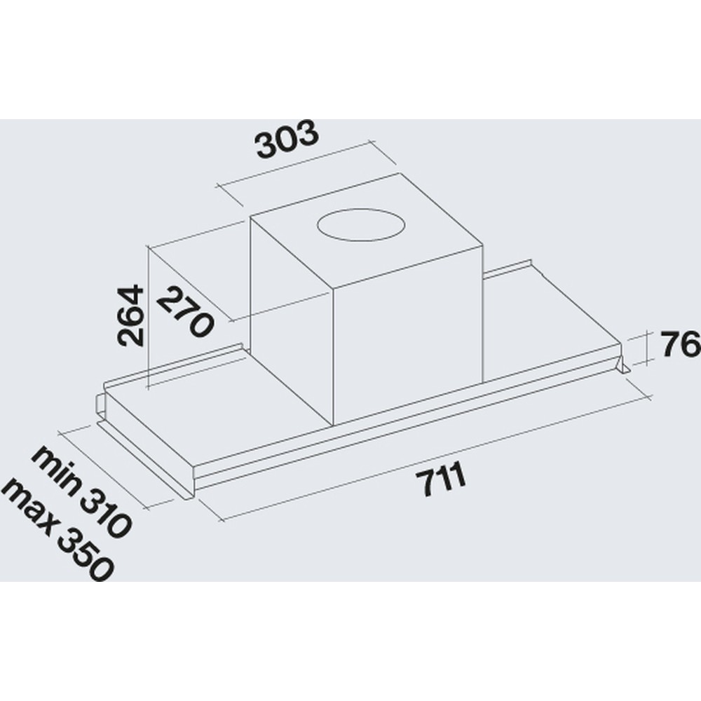 Витяжка Falmec VIRGOLA EVOLUTION 75 E.P. BLACK - изображение 3