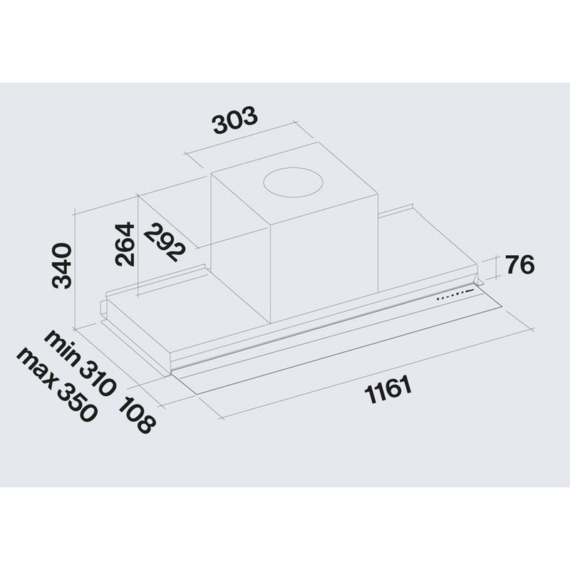 Вытяжка Falmec VIRGOLA NO-DROP Touch 120 Scotch Brite (800) - изображение 8