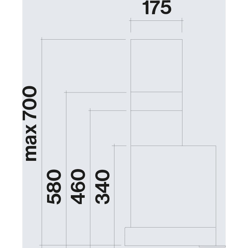 Вытяжка Falmec VIRGOLA NO-DROP Touch 75 Scotch Brite (800) - изображение 9