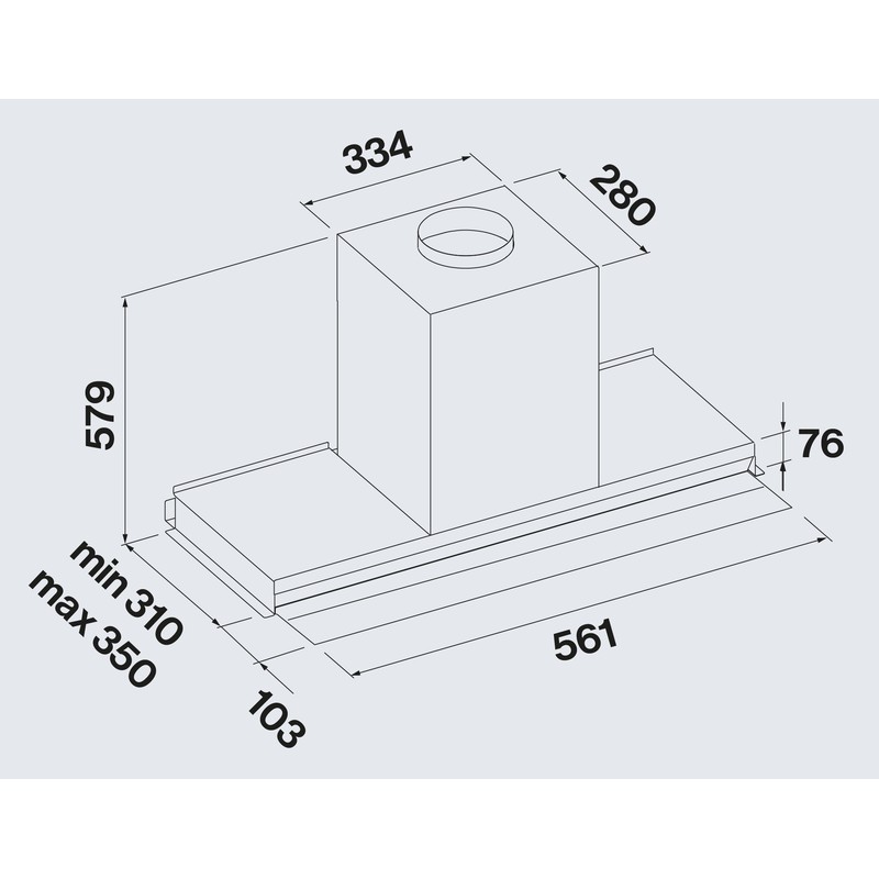 Витяжка Falmec VIRGOLA Touch NRS 60 Black (800) - изображение 3