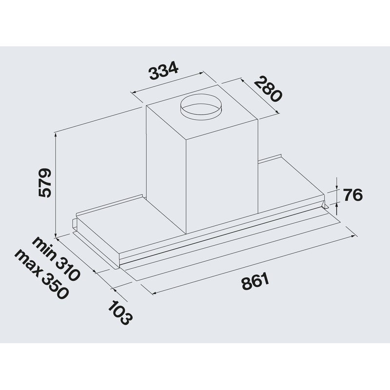 Вытяжка Falmec VIRGOLA Touch NRS 90 Black (800) - изображение 3