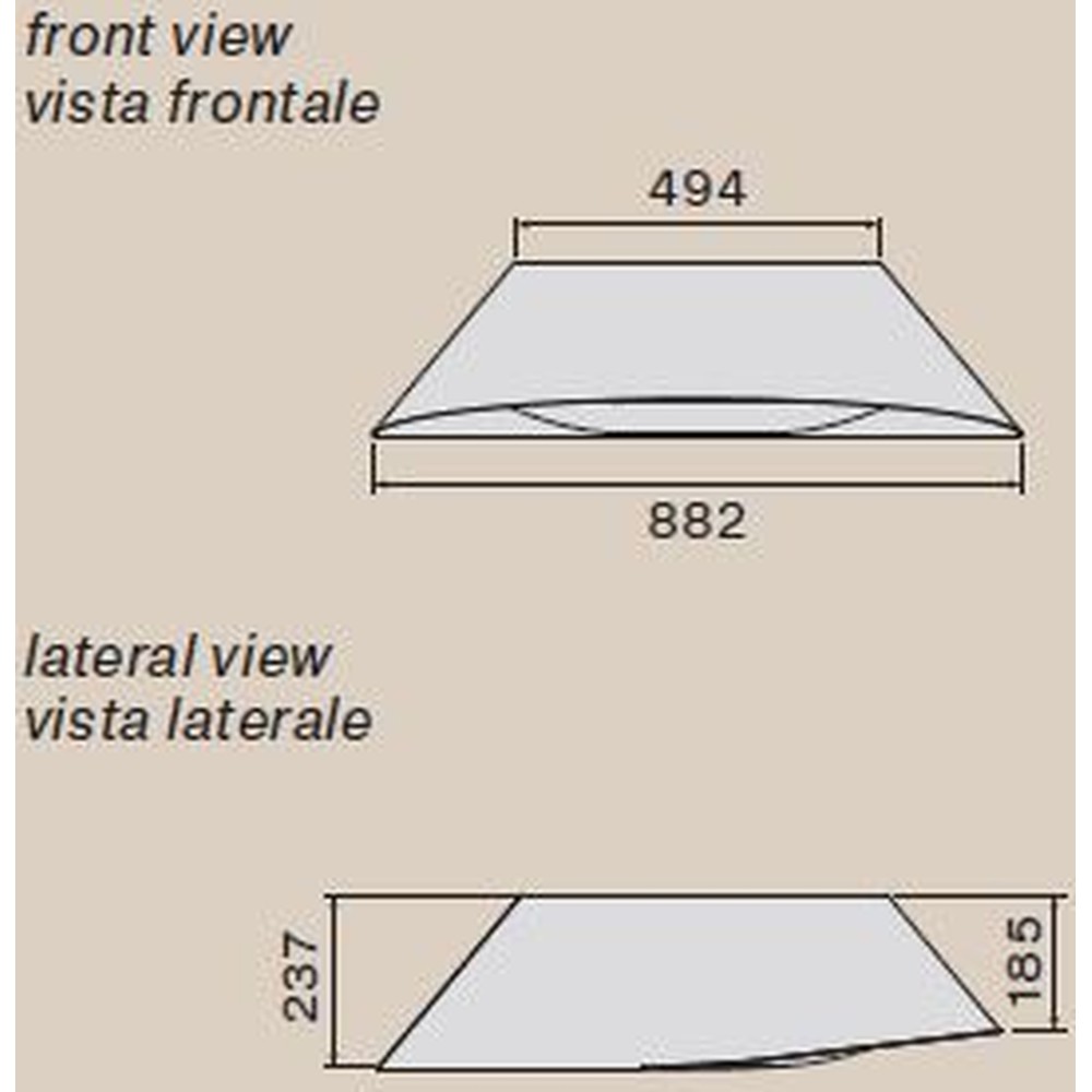 Витяжка Falmec VOGUE Isola 88 White - изображение 2