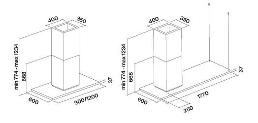 Вытяжка Falmec ZENITH NRS Isola 40 (без стеклянной полки) - изображение 7
