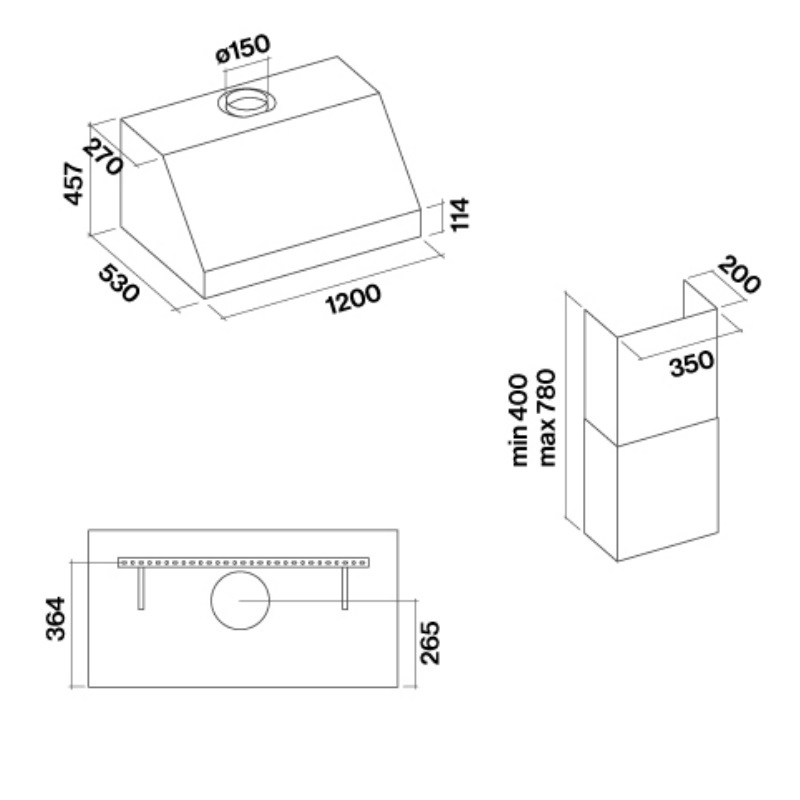 Витяжка Falmec ZEUS PRO 120 Inox - изображение 2