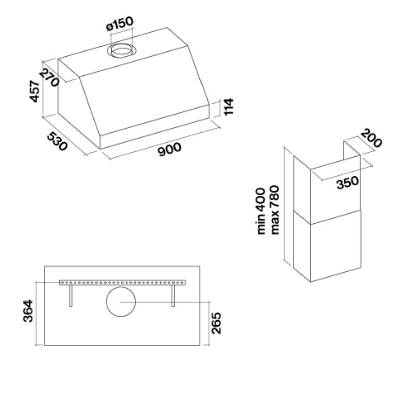 Витяжка Falmec ZEUS PRO 90 Inox - изображение 2