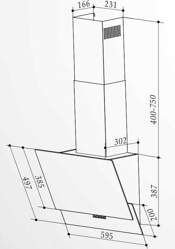 Вытяжка InterLine ALTEA WH A 60 PB/GL/A - изображение 10