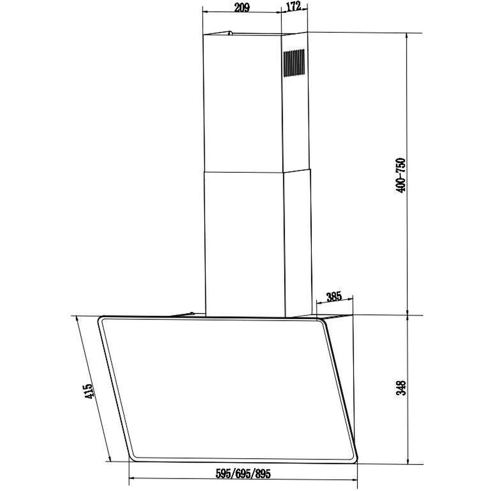 Витяжка InterLine FIESTA WH A 60 TC/GL/A - изображение 9