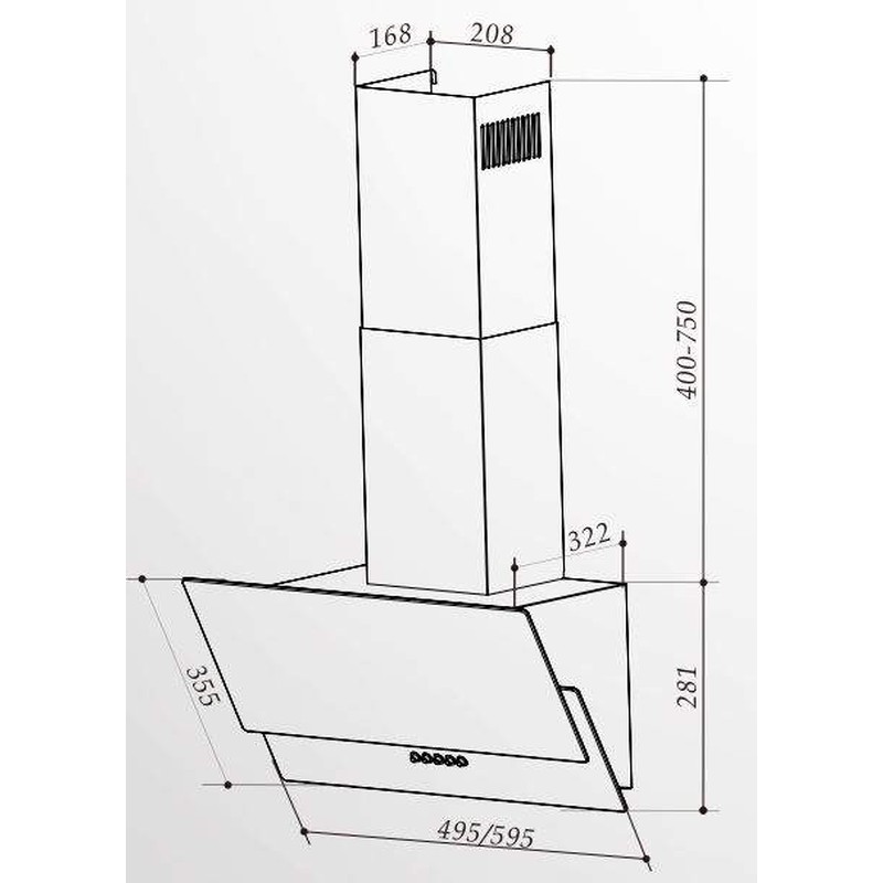 Вытяжка InterLine GOLF BK A/60/PB/GL/T - изображение 12