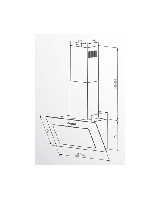 Вытяжка InterLine ROCK BL A/60 PB/2/T - изображение 6