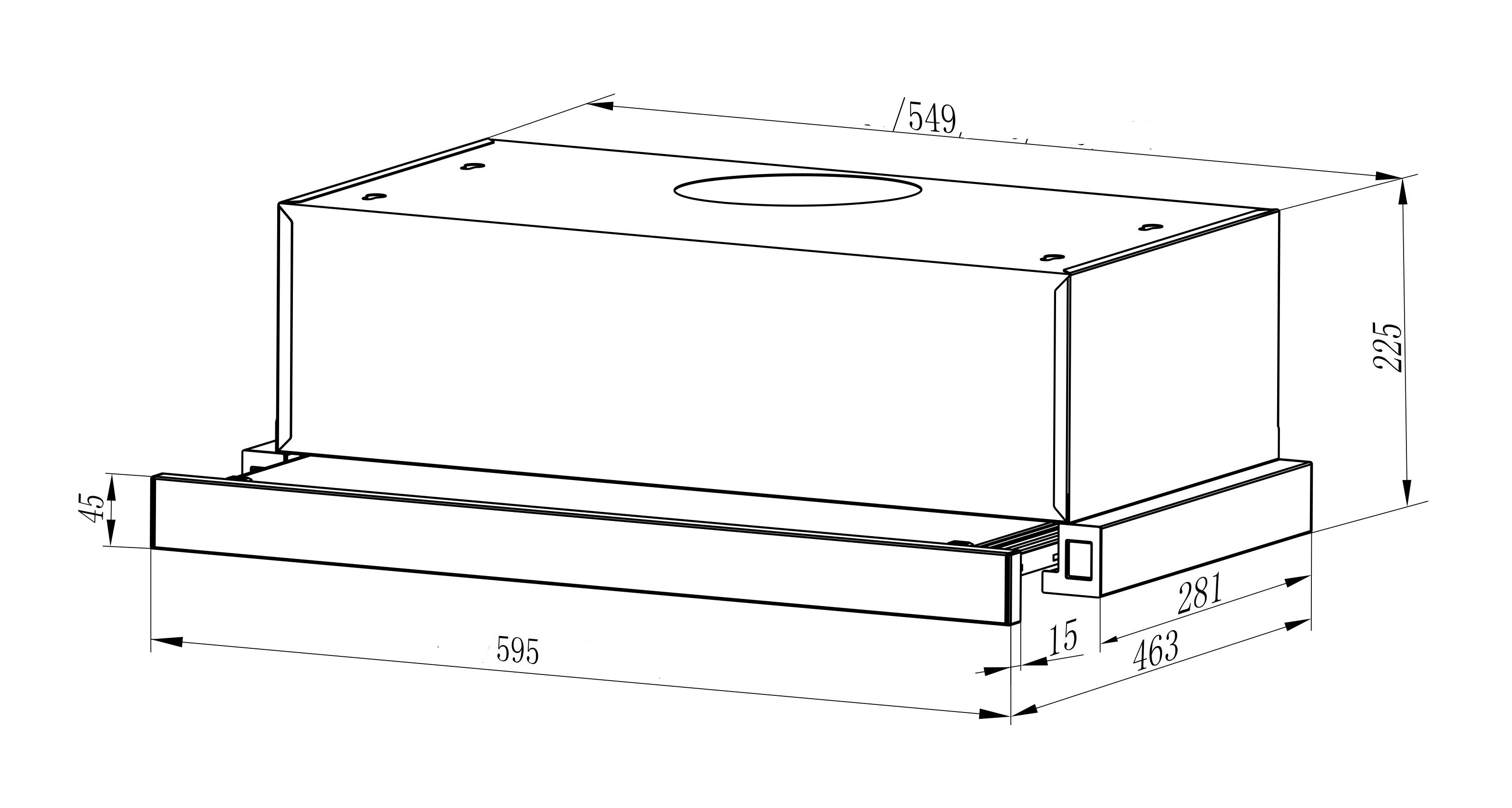 Вытяжка InterLine SLIM BL A/60/2/T - изображение 10