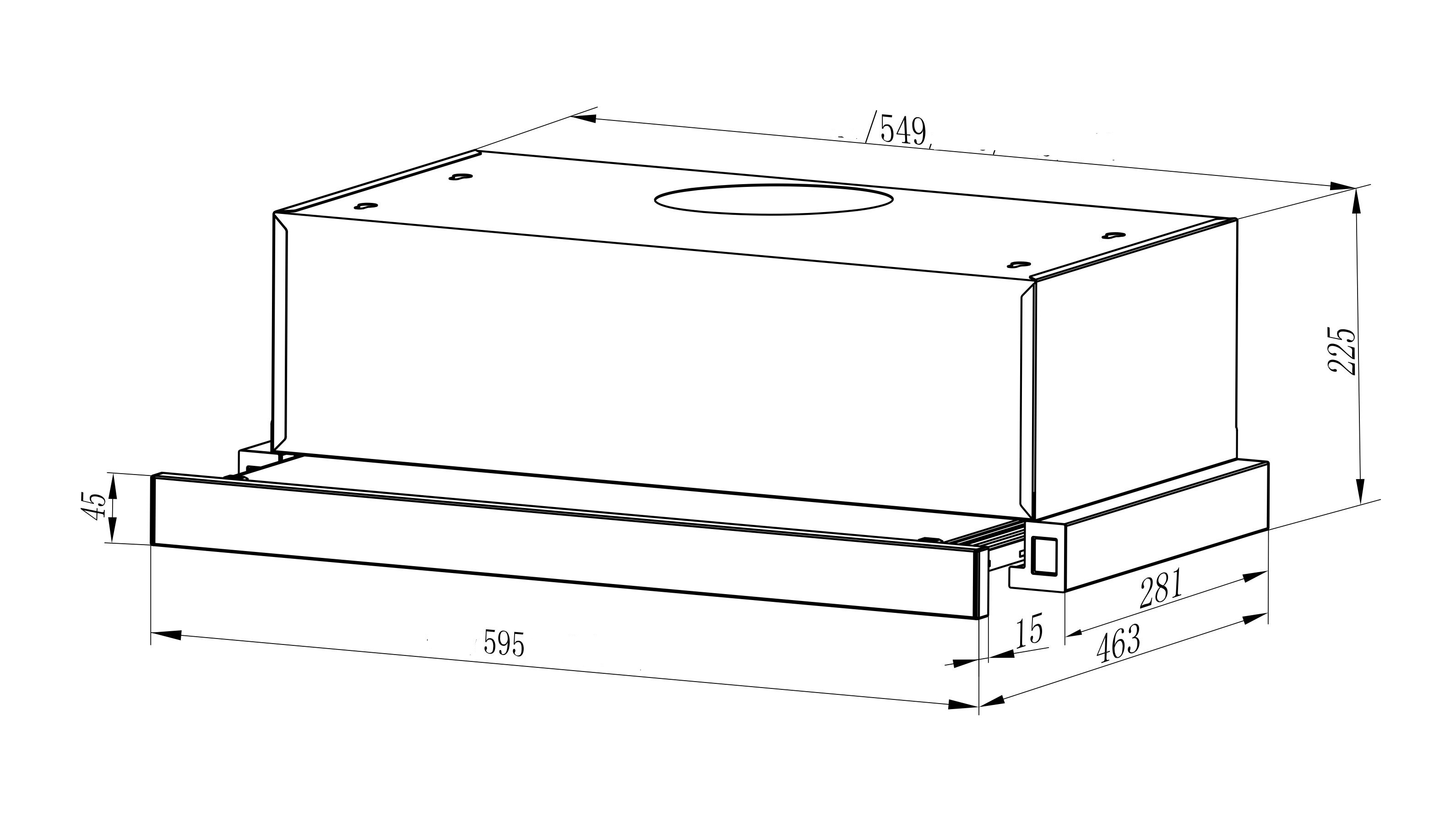 Витяжка InterLine SLIM WH A/60/2/T - изображение 8