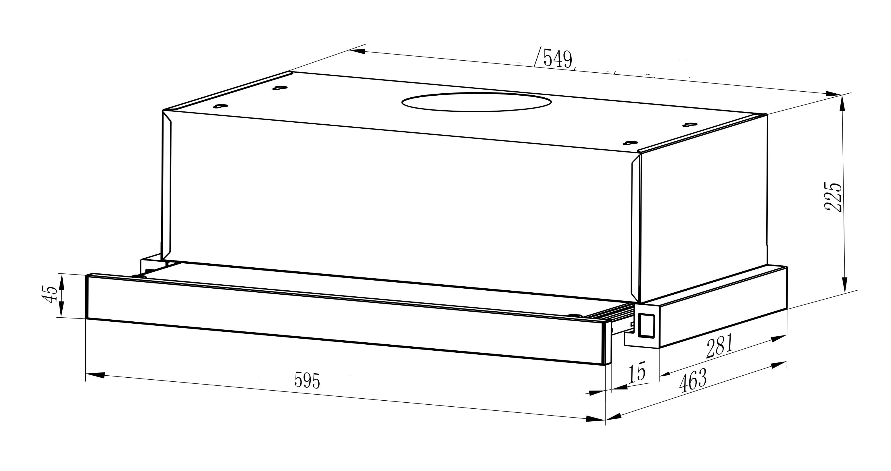 Витяжка InterLine SLIM X/S A/60/2/T - изображение 8