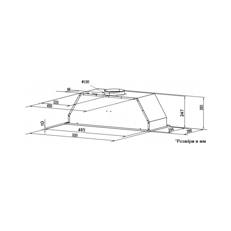 Витяжка InterLine SWAY WH A/60 GL/S - изображение 13