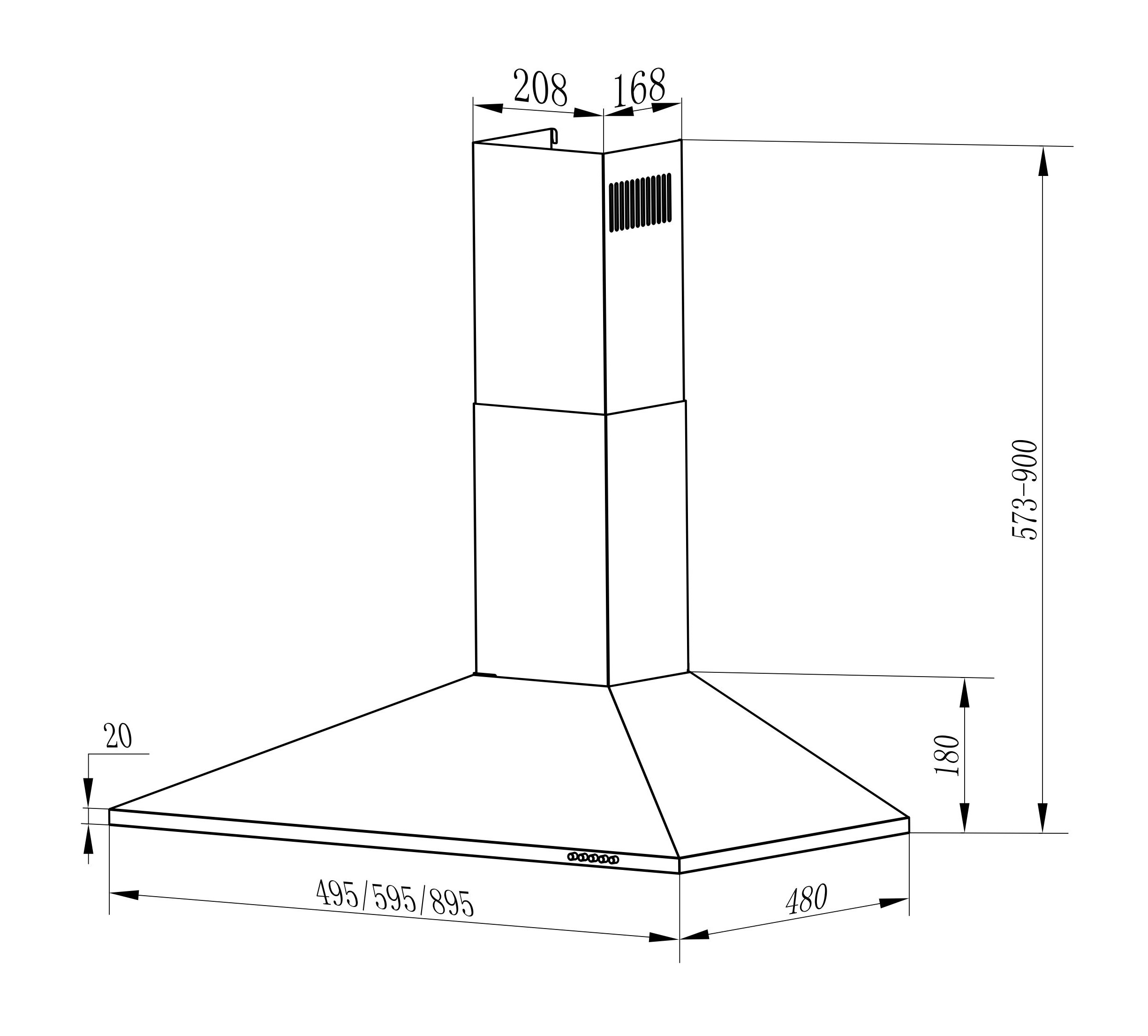 Витяжка InterLine UNNA X A/60 PB/2/T - изображение 6
