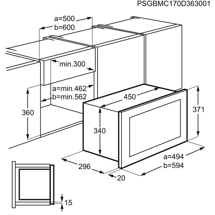 Мікрохвильова піч AEG MBB1756D-M - изображение 5