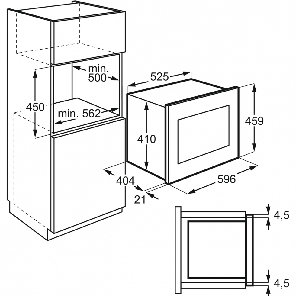 Мікрохвильова піч AEG MBE2658SEB - изображение 7