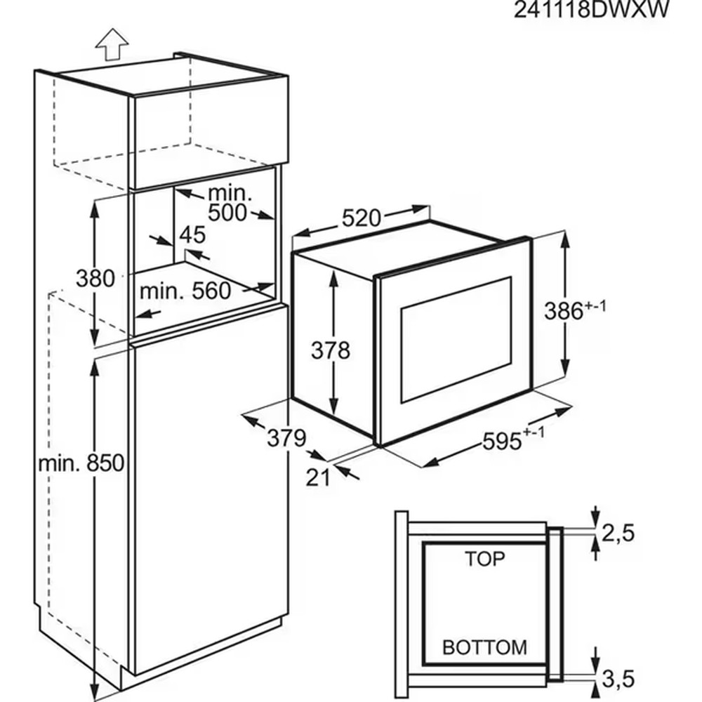 Мікрохвильова піч AEG OS5GM251EB - изображение 5