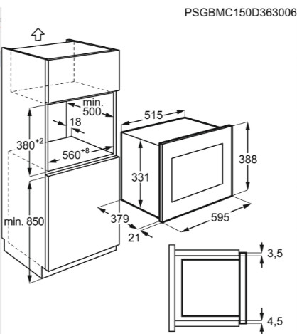 Мікрохвильова піч Electrolux EMT25203C - изображение 3