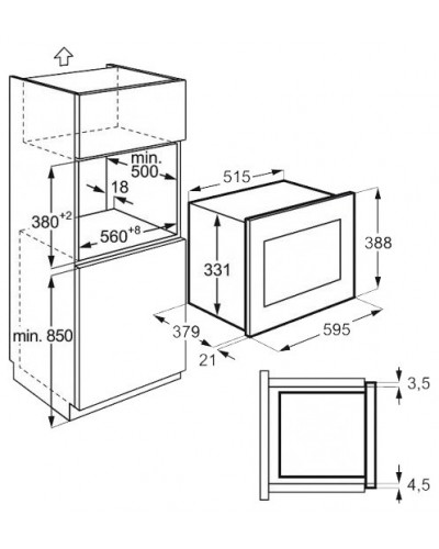 Мікрохвильова піч Electrolux EMT25203OC - изображение 2