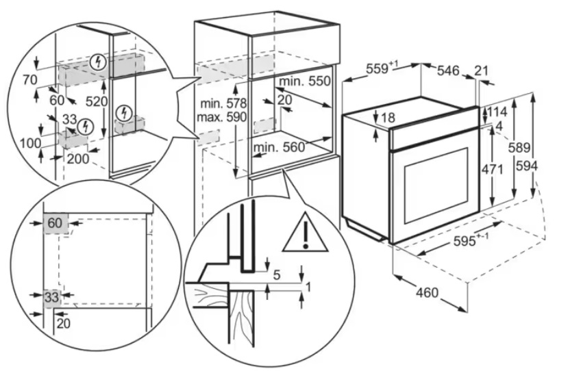 Духовой шкаф AEG BPE642120M - изображение 6