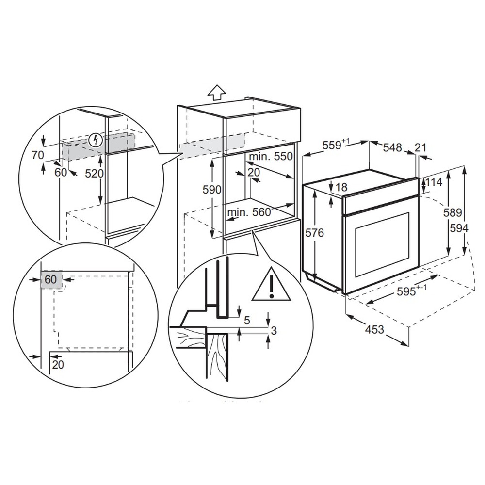 Духова шафа Electrolux EOD3F50TX - изображение 5