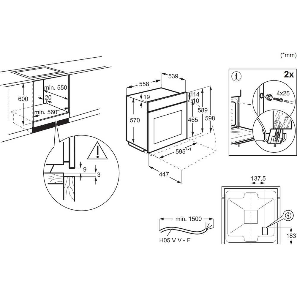 Духова шафа Electrolux LOFGF00BK - изображение 5