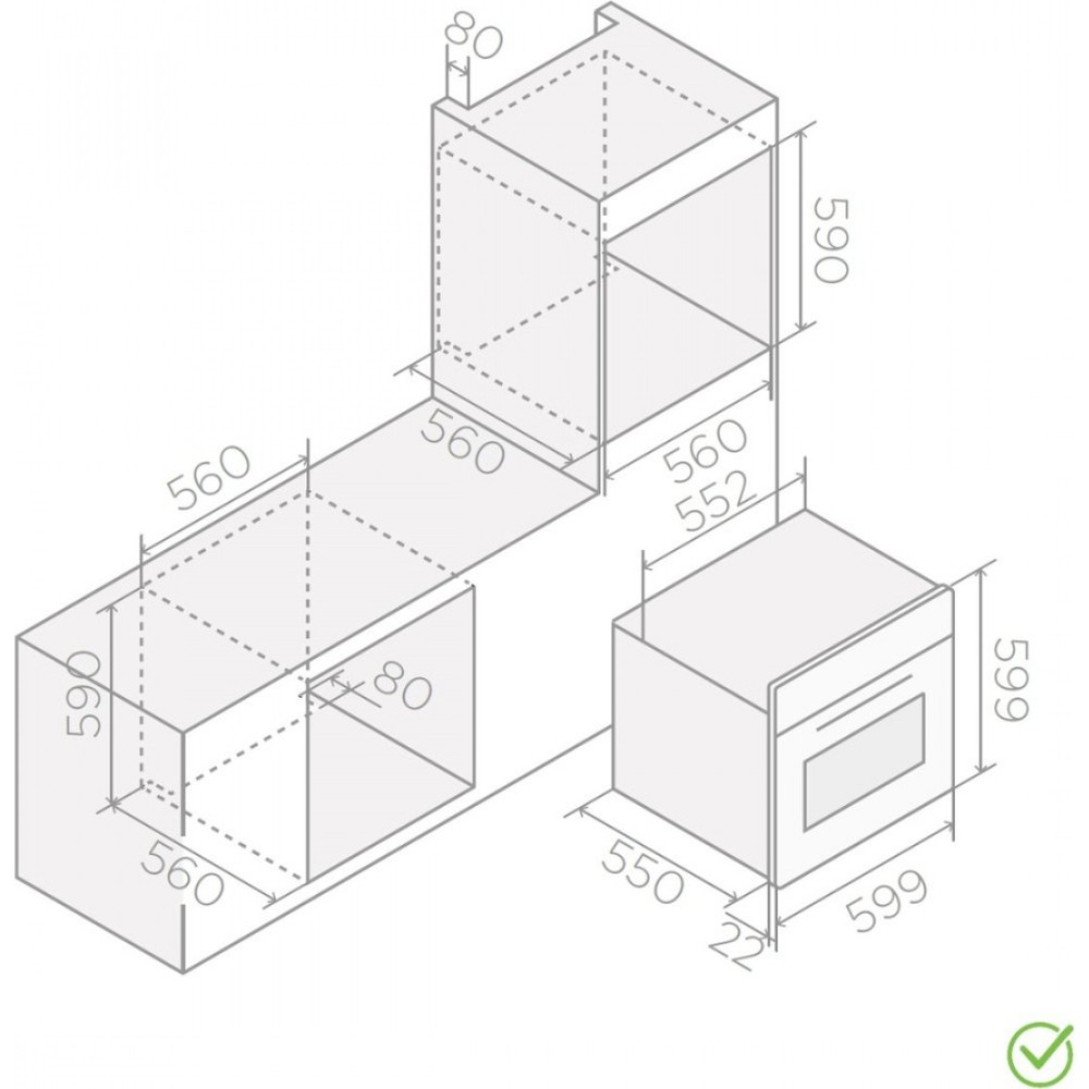 Духовой шкаф Elica VIRTUS MULTI 60 DD BL - изображение 6
