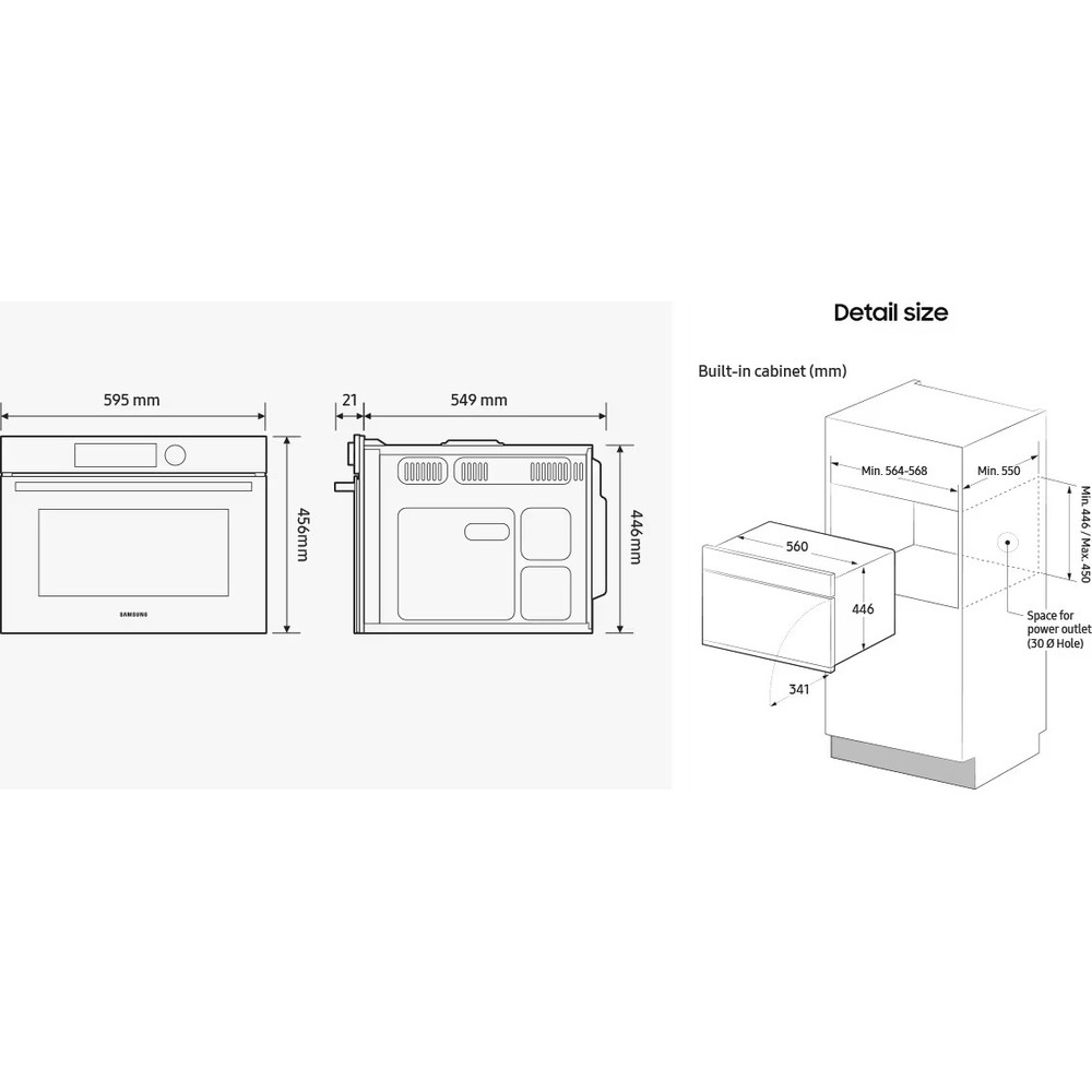 Духова шафа Samsung NQ5B4353FBK/WT - изображение 10