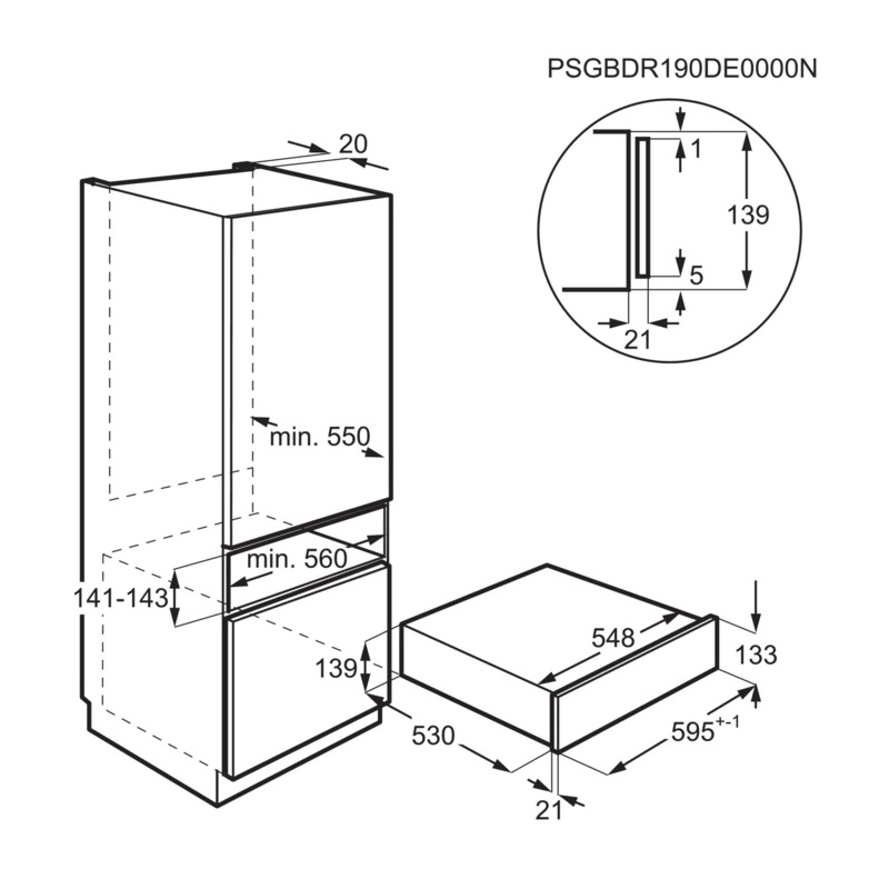Шафа для підігріву посуду AEG KDE911424B - изображение 9