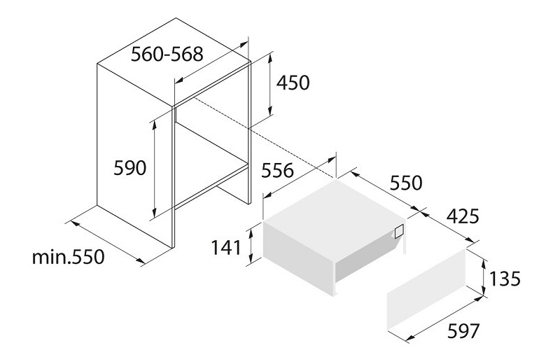 Шафа для підігріву посуду Asko ODW8127S - изображение 2