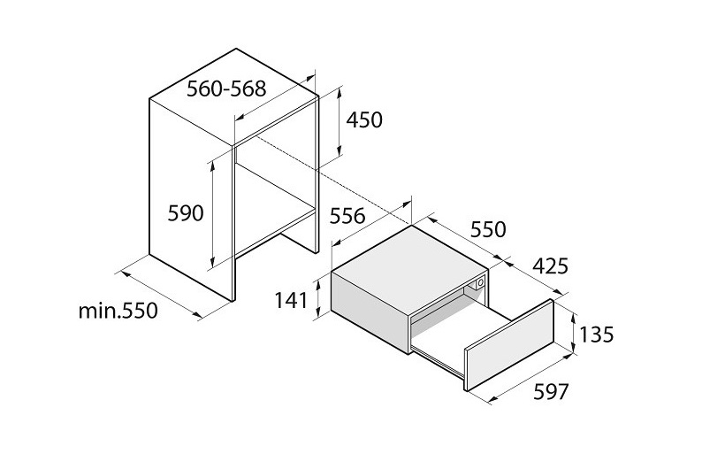 Шафа для підігріву посуду Asko ODW8128G - изображение 5