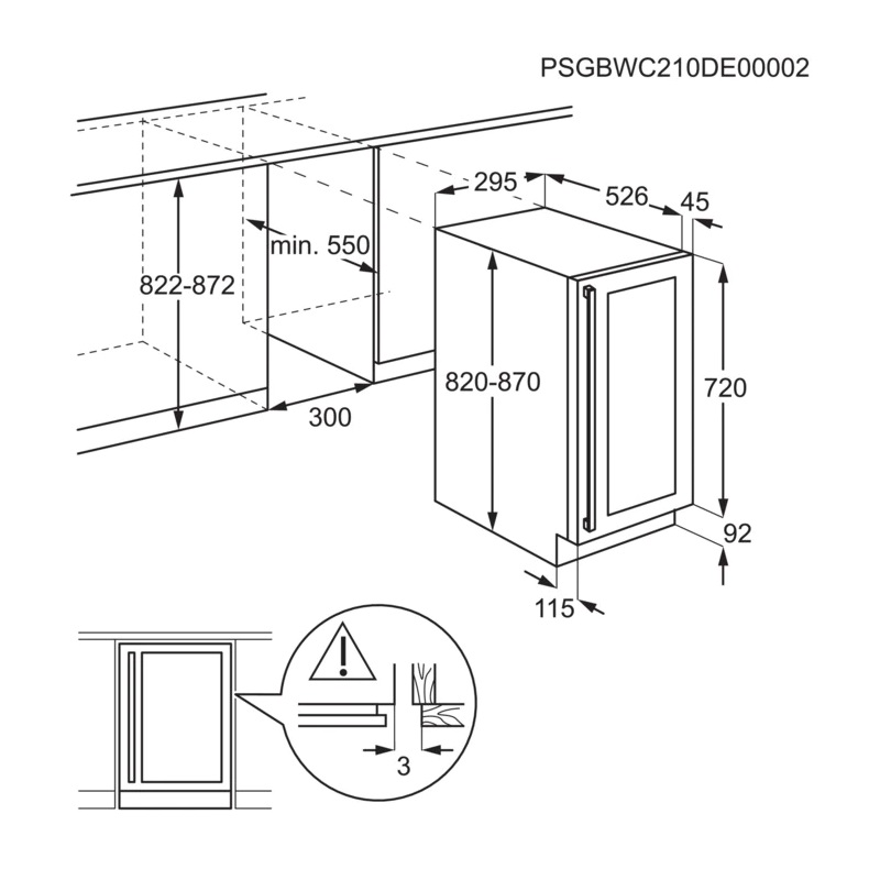 Винный шкаф Electrolux EWUS020B5B - изображение 7