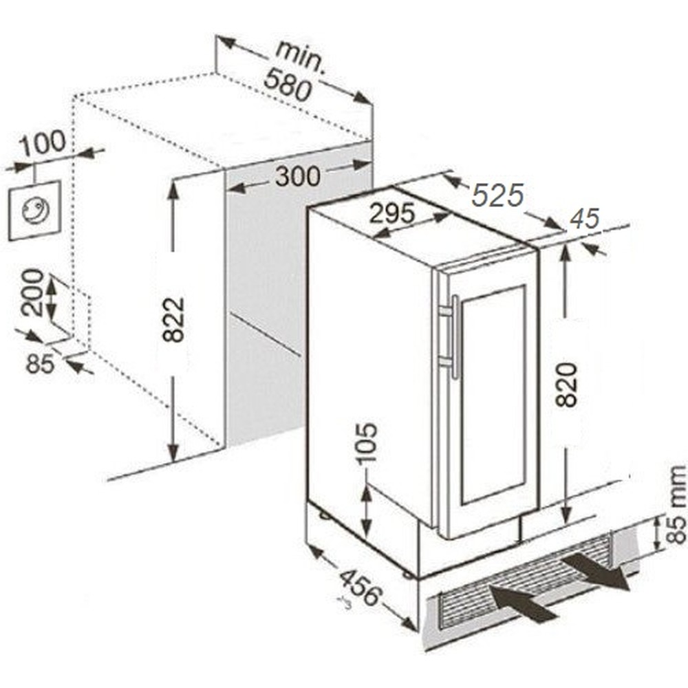 Винна шафа Fabiano FWC 295 Inox - изображение 3