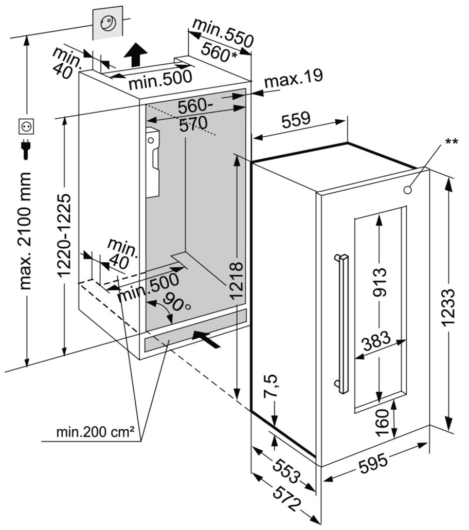 Винна шафа Liebherr EWTdf 2353 - изображение 8