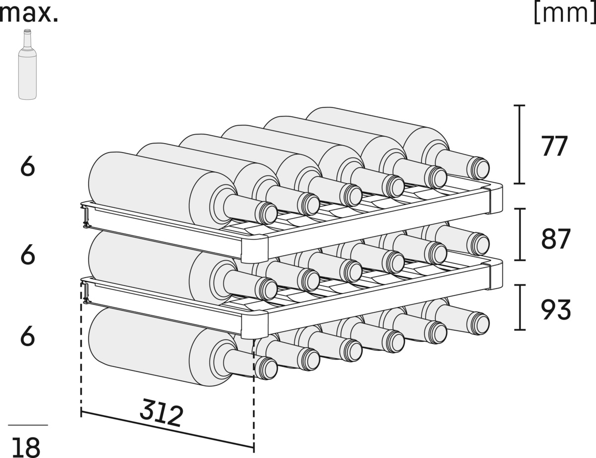 Винна шафа Liebherr WKEgw 582 - изображение 8