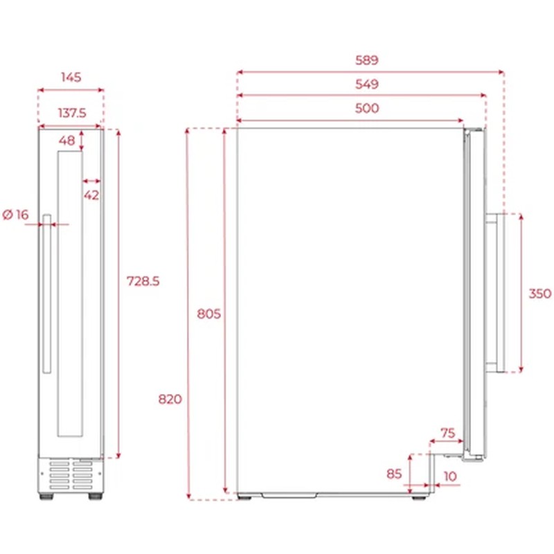Винна шафа Teka RVU 10008 GBK - изображение 8
