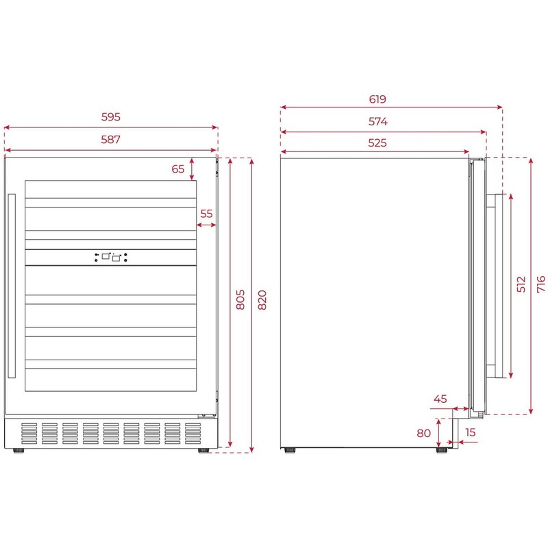 Винна шафа Teka RVU 20046 GBK - изображение 8