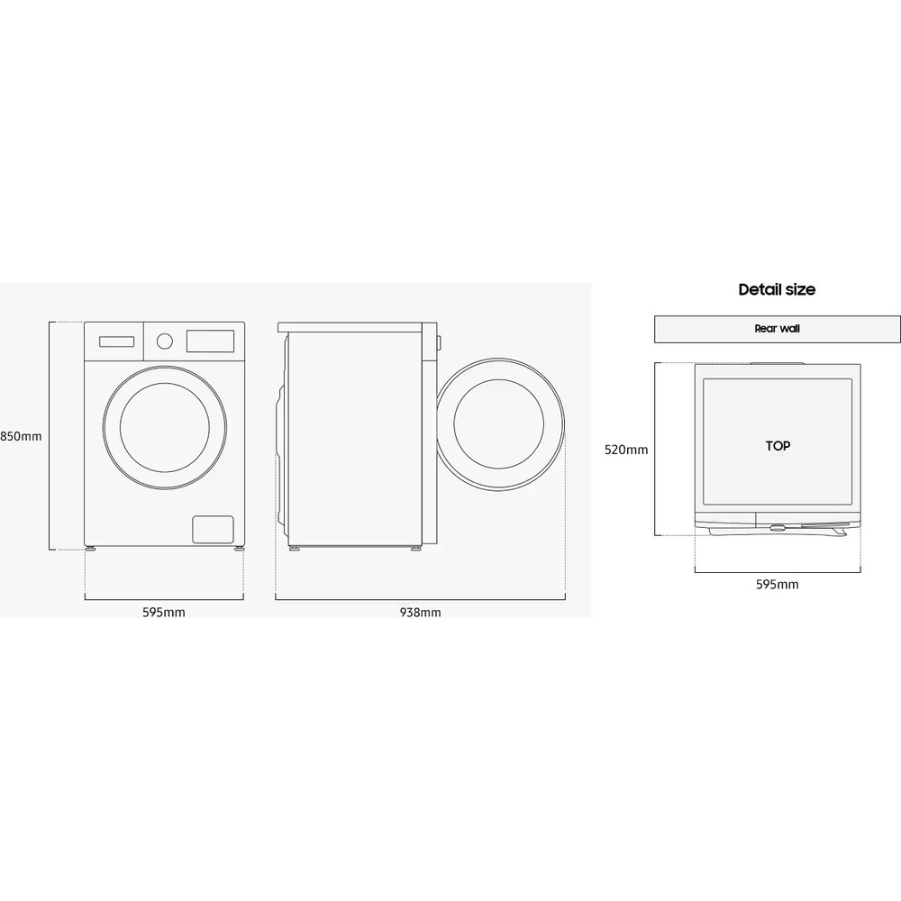 Пральна машина Samsung WW80FG3M05AWLF - изображение 8