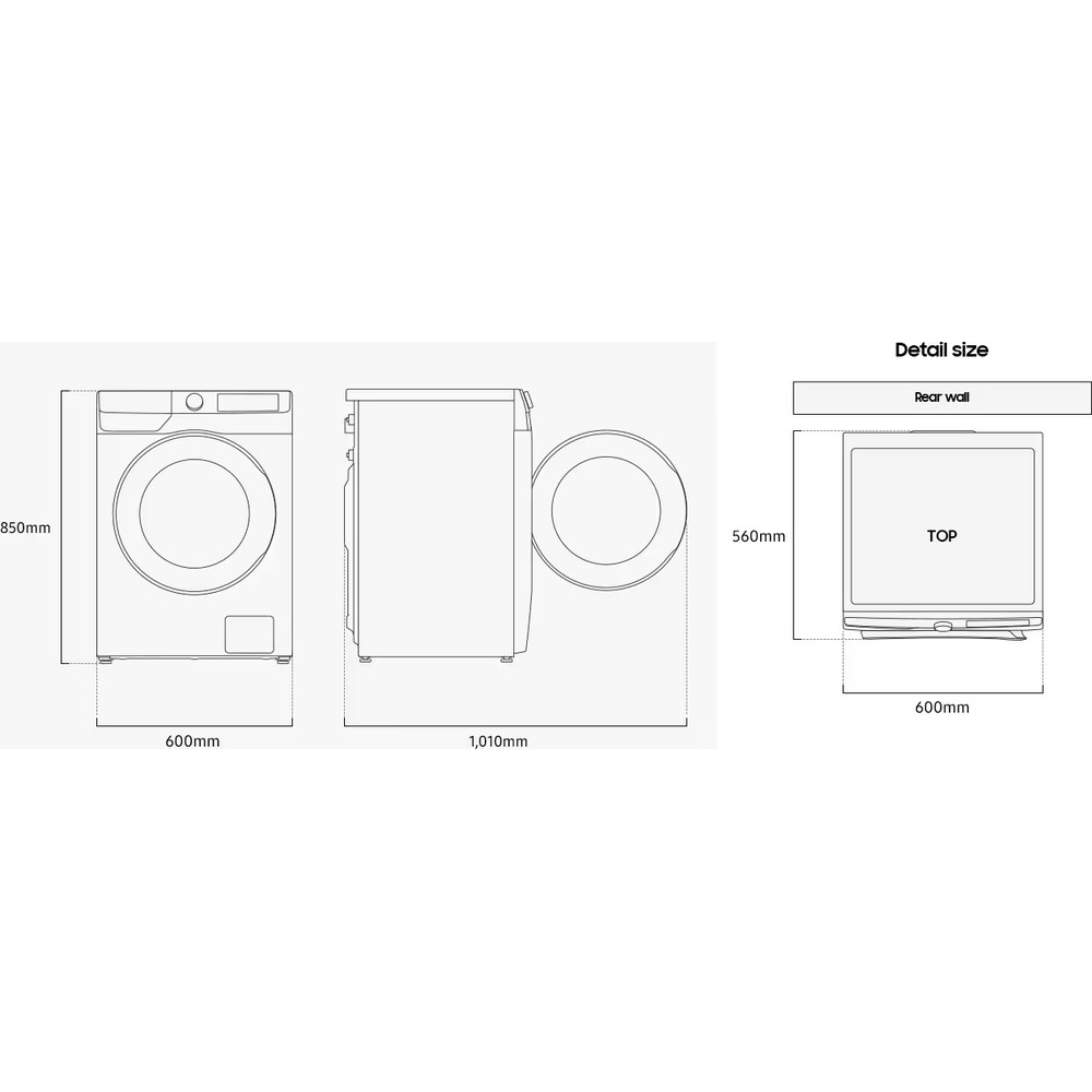 Пральна машина Samsung WW90DG6G94LBUA - изображение 10