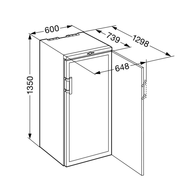 Винна шафа Liebherr WKb 3212 - изображение 5