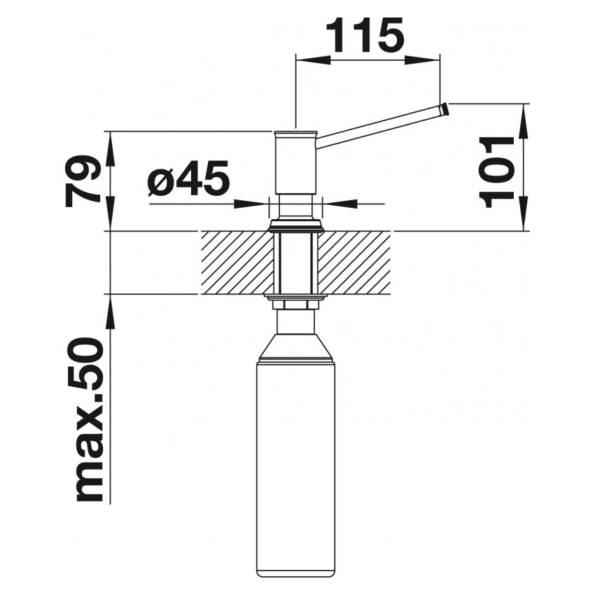Дозатор жидкого моющего средства Blanco LIVIA (521291) - изображение 3